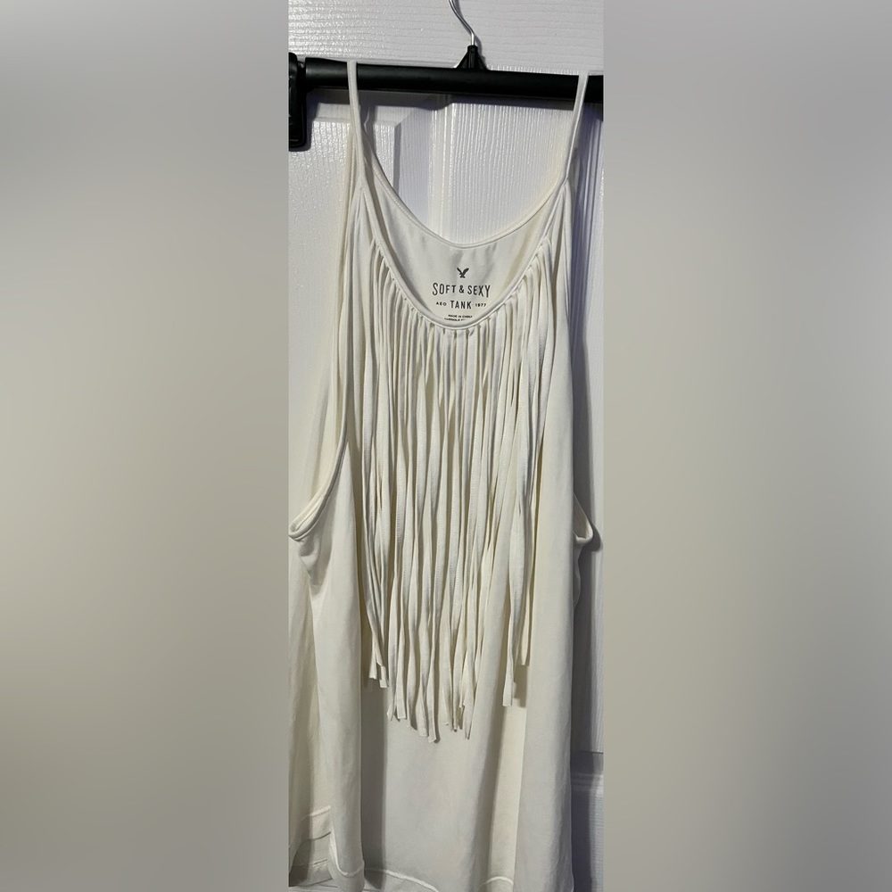 American Eagle Soft and Sexy Fringe tank top NWOT